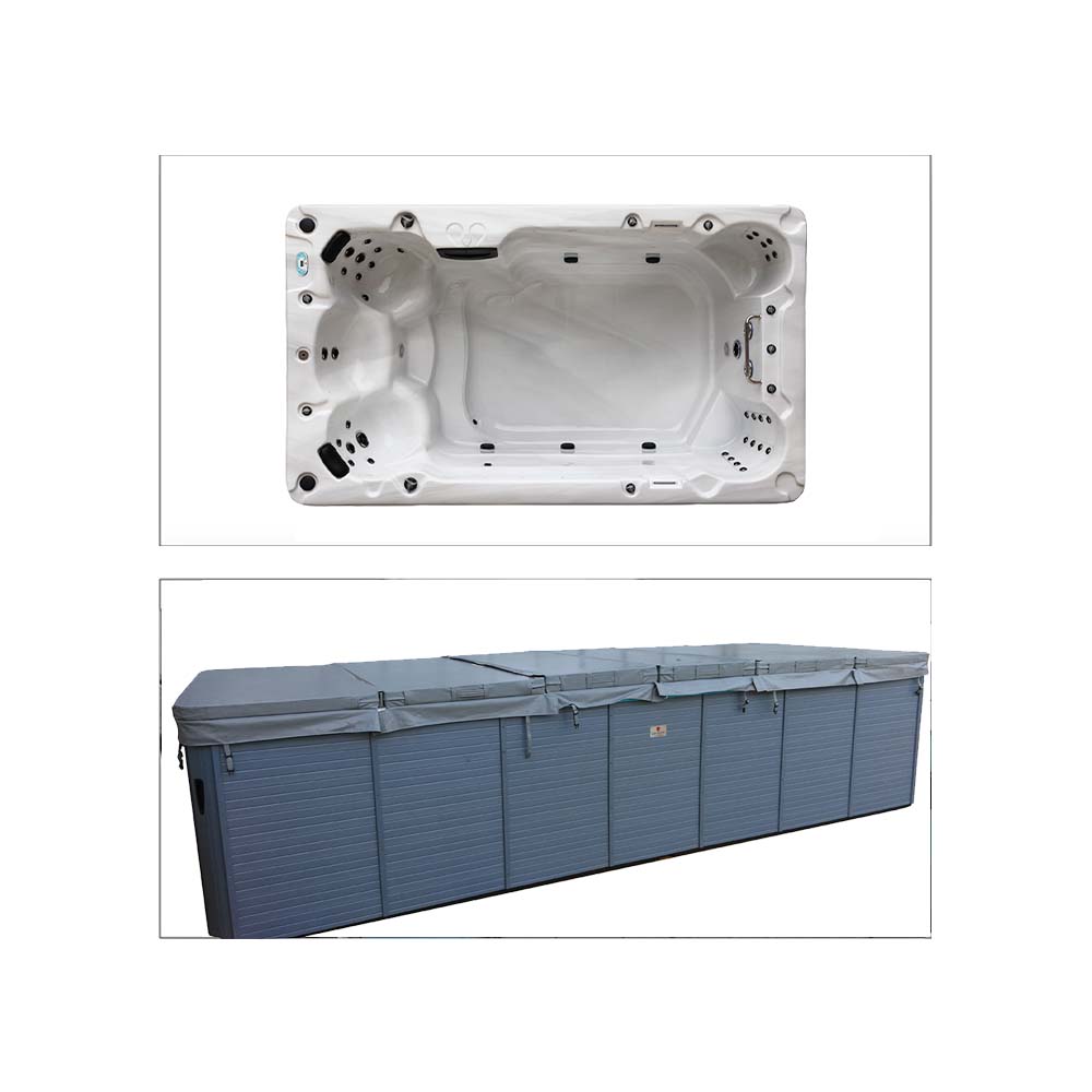 Swimspa cover 228 x 390 cm - Grå