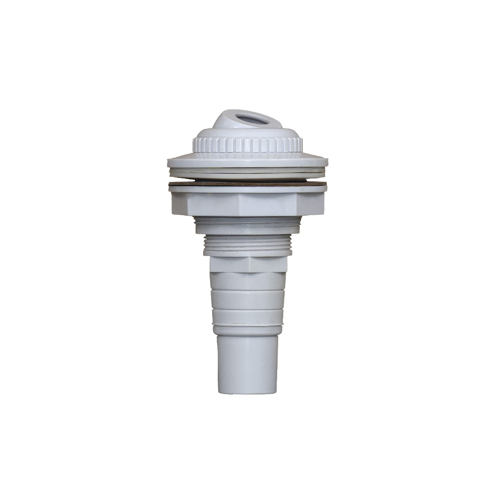 Indløbsdyse med kugle og pakning