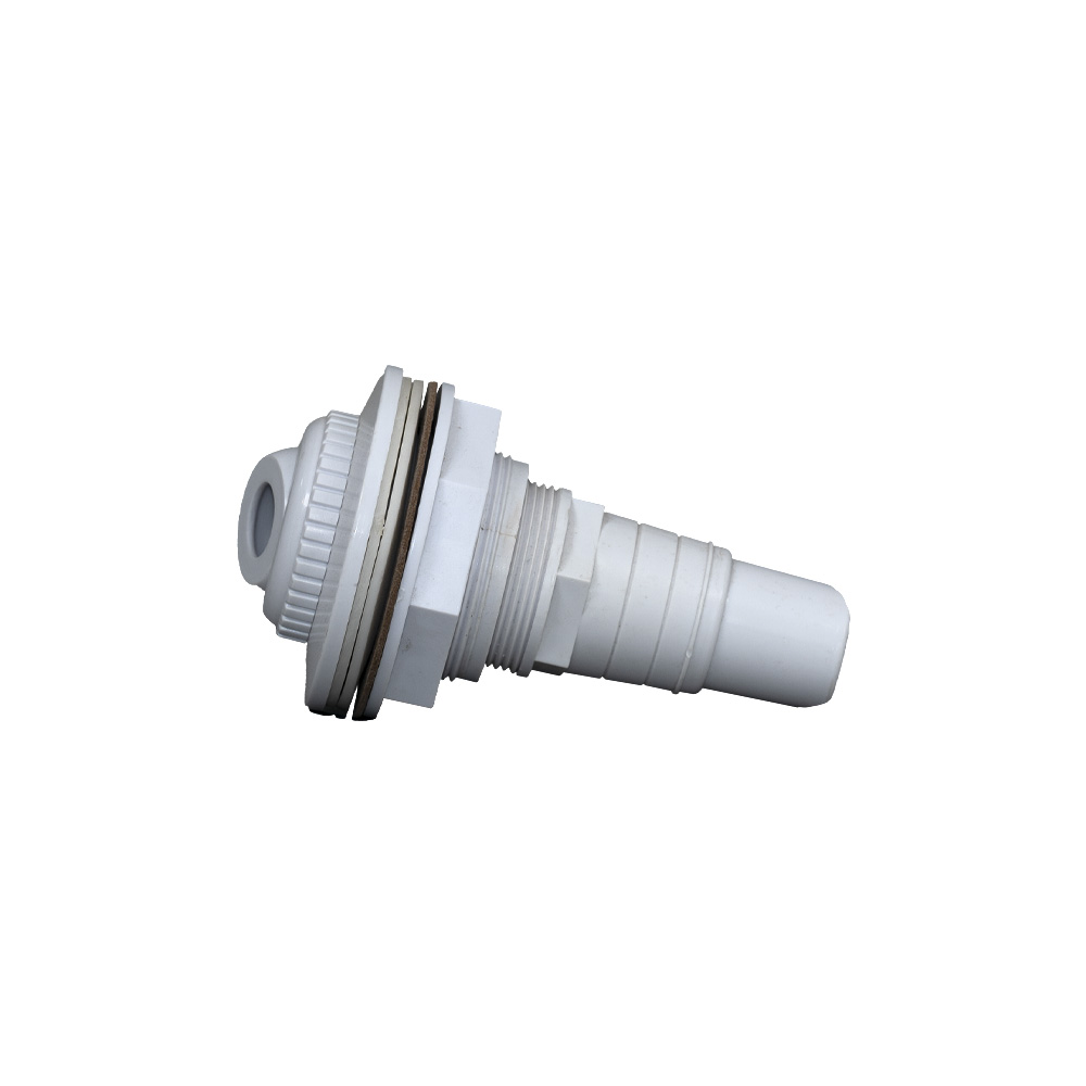 Indløbsdyse med kugle og pakning