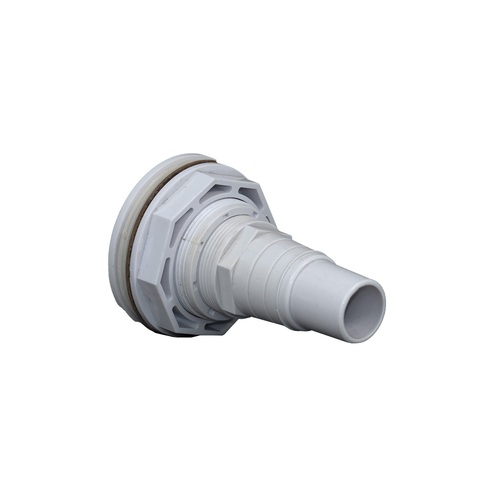 Indløbsdyse med kugle og pakning