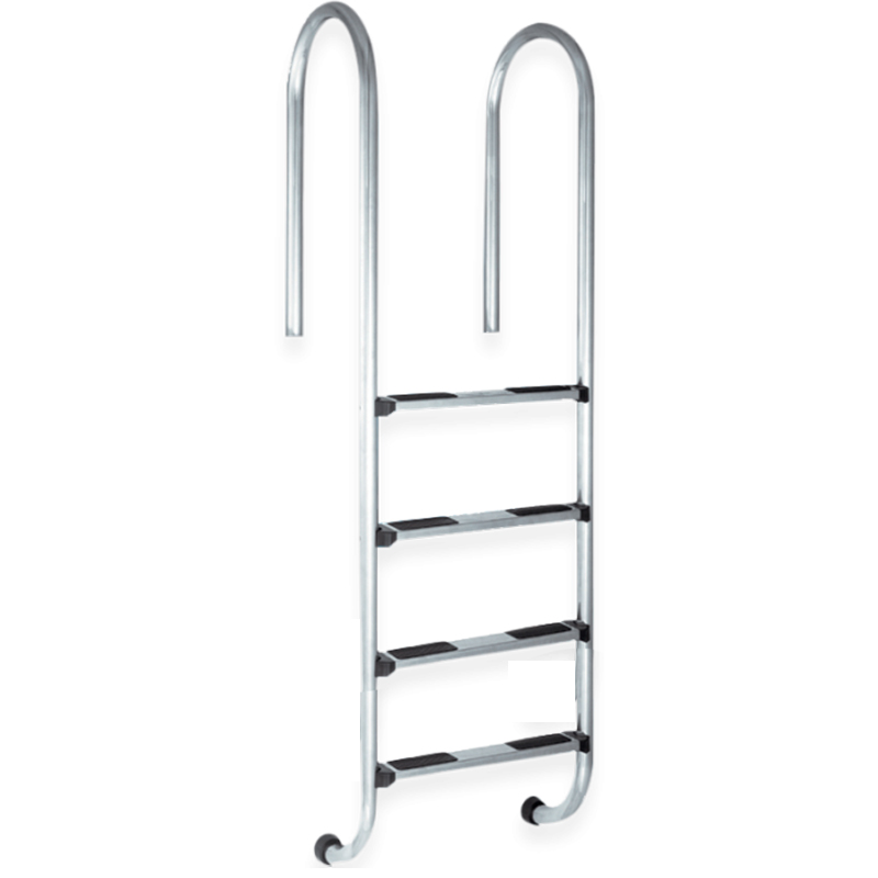 Poolstige 4 trin 43mm, AISI 304, smal m/vip