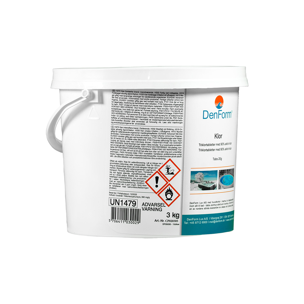 Triklor, tabletter - 20 g 3 kg